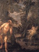 VERONESE (Paolo Caliari) Hercules,Deianira and the centaur Nessus,late Work oil on canvas